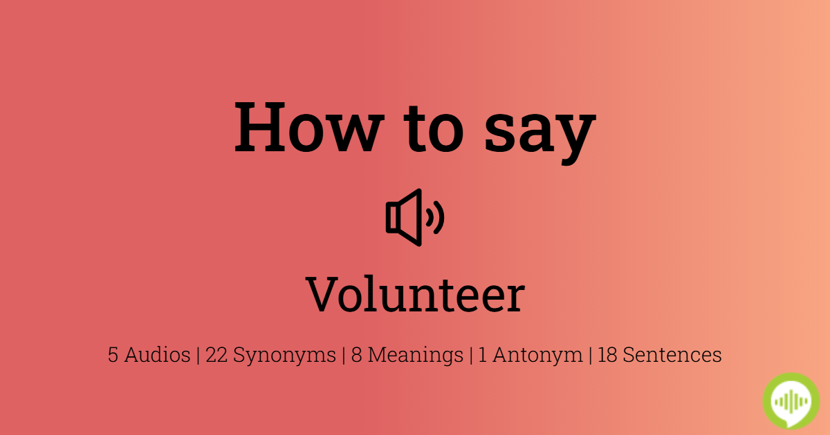 volunteer antonym