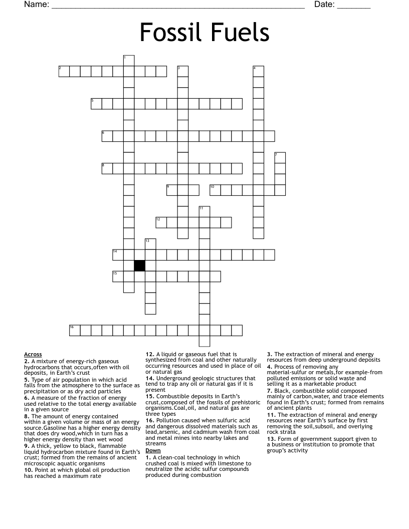 thick oil crossword