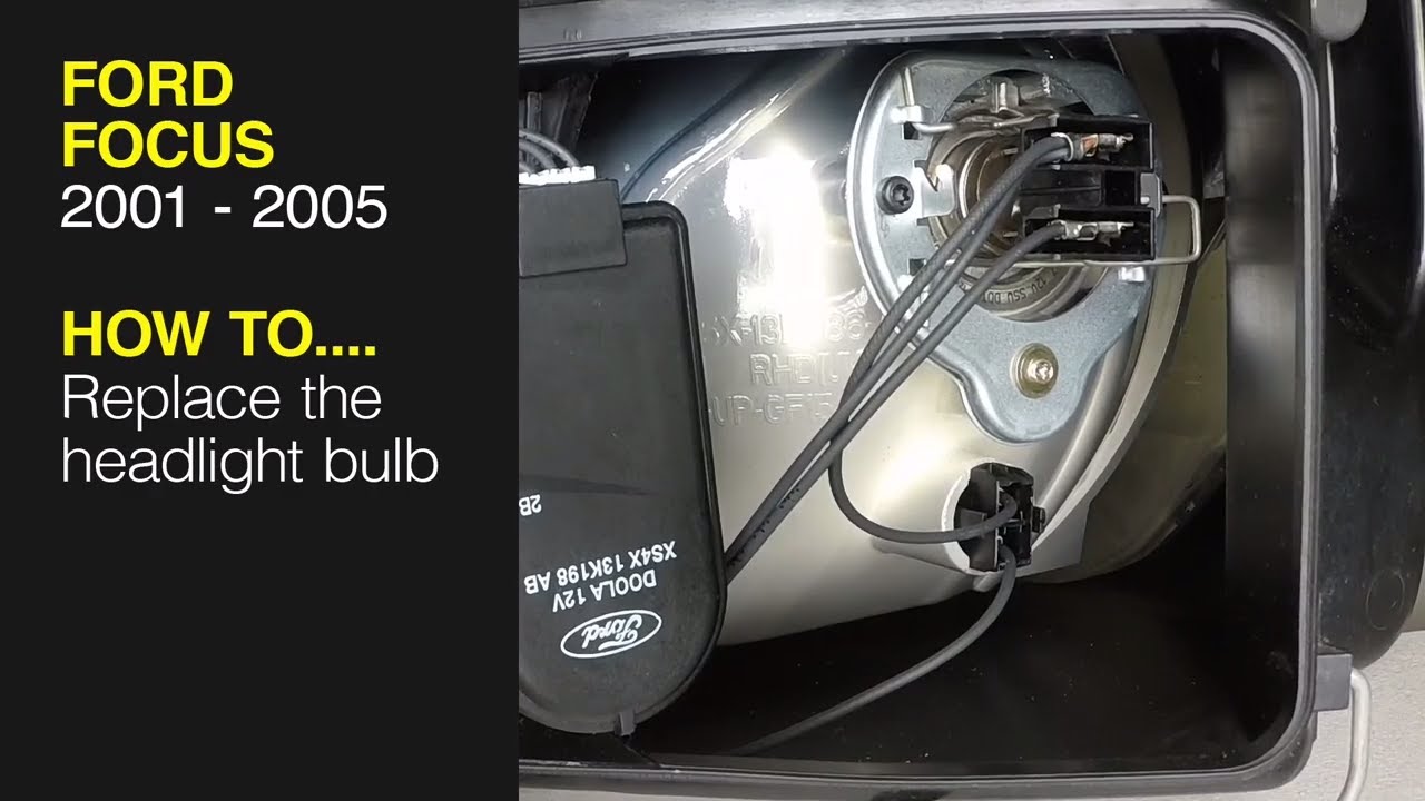 how to change a headlight bulb in a ford focus