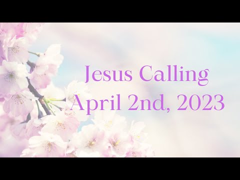 jesus calling april 2