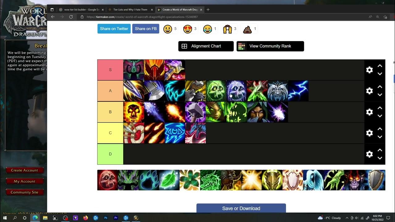 wow dragonflight dps tier list