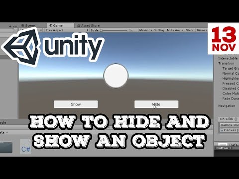 hide gameobject unity