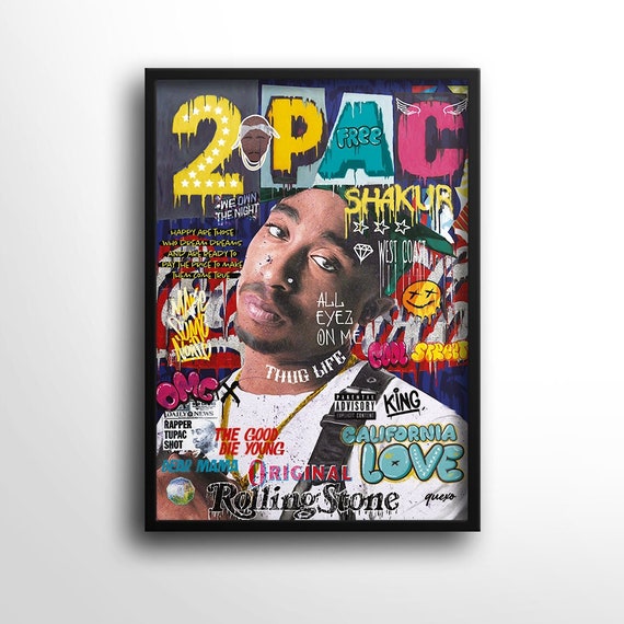 2pac wall poster