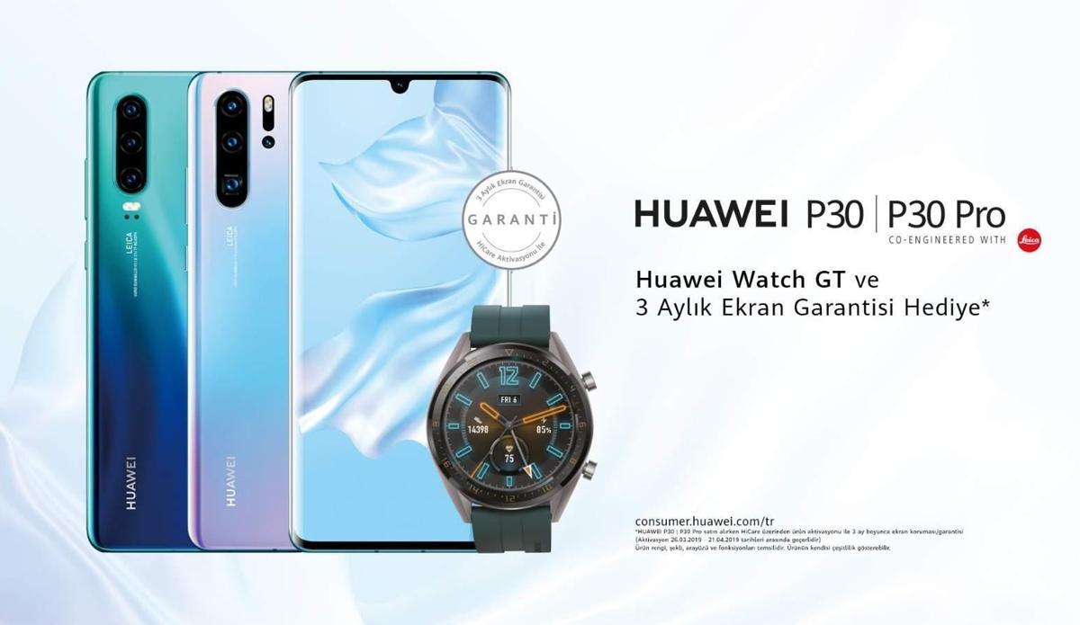 huawei p30 pro saat hediyeli