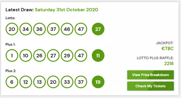 when is irish lotto drawn