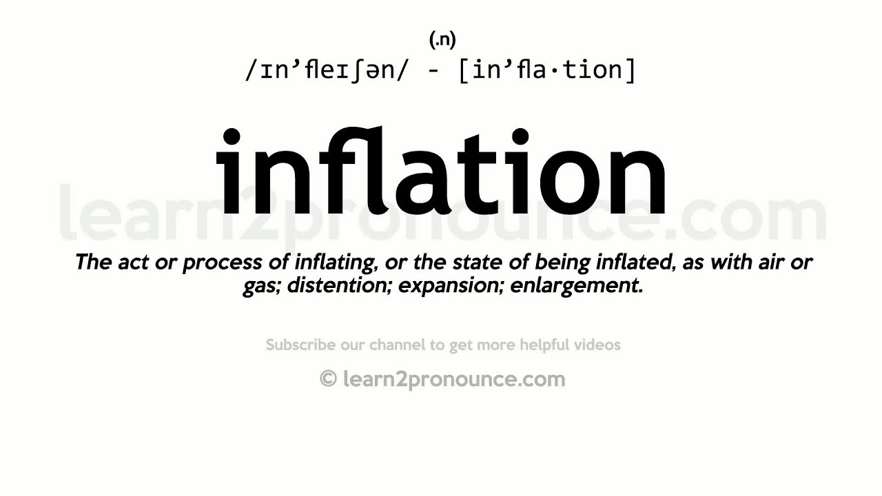 how to pronounce inflation