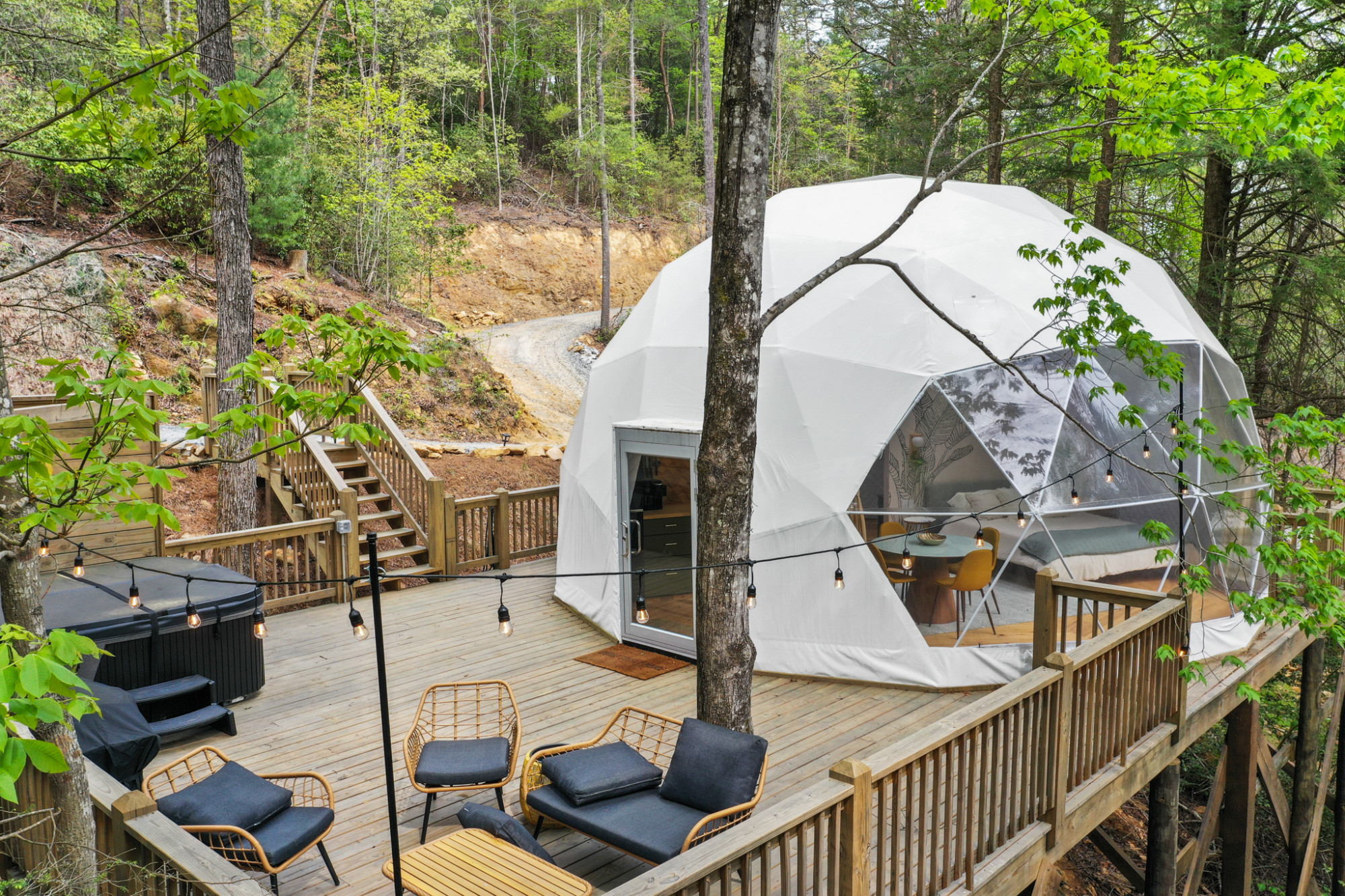 glamping domes in blue ridge ga