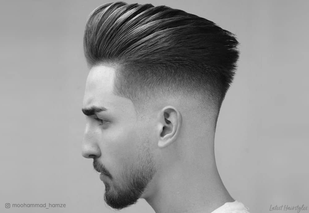 fade pompadour haircut