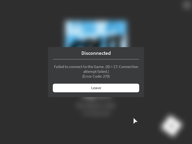 failed to connect to game id 17