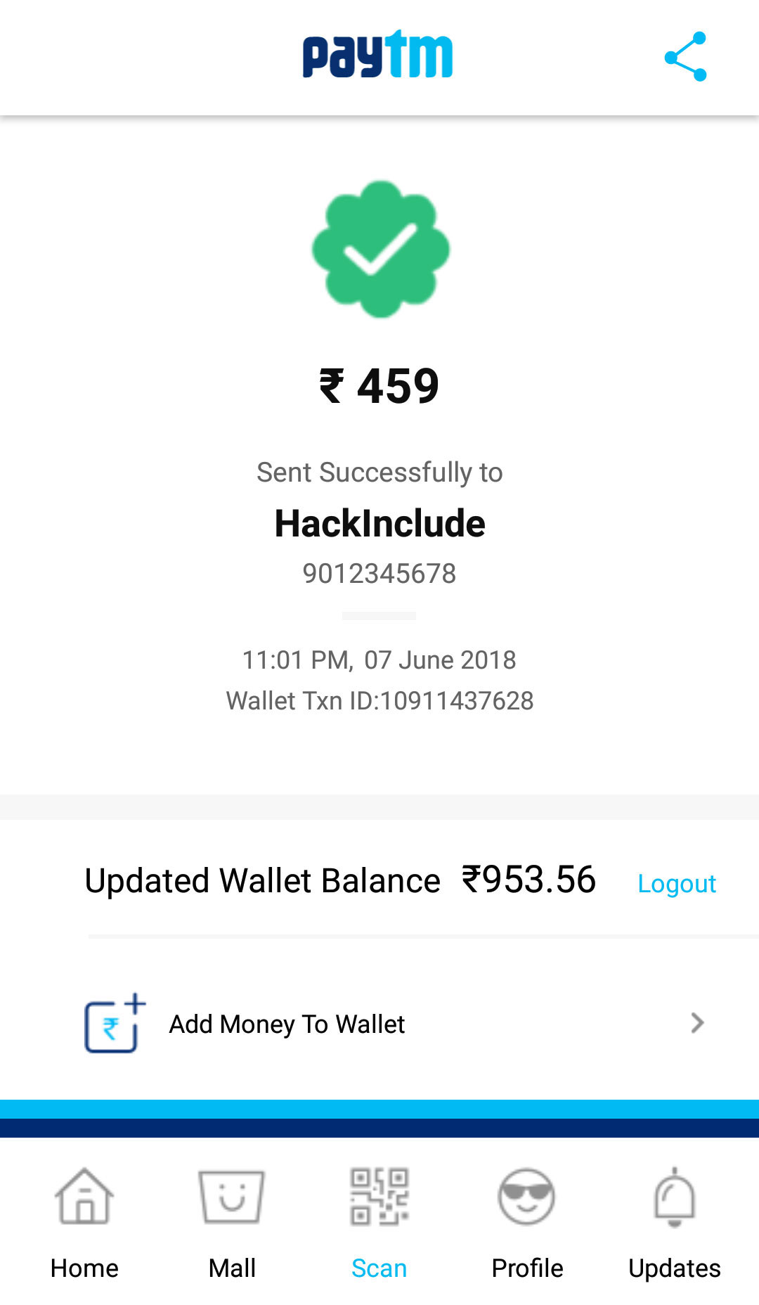 fake paytm receipt generator