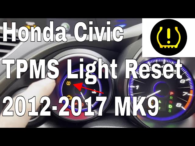 reset tpms 2013 honda civic