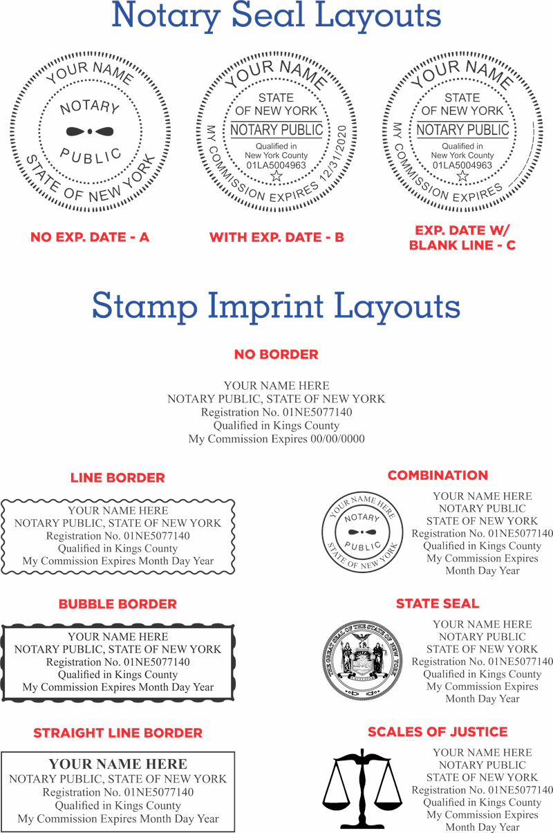 nys notary stamp requirements