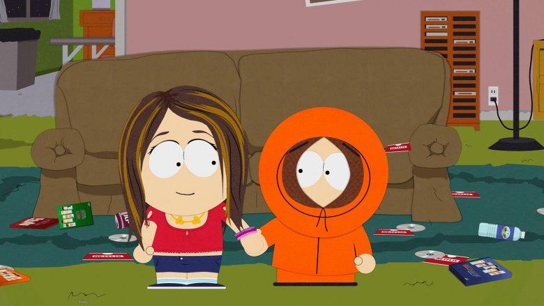 what does kenny say in the south park intro