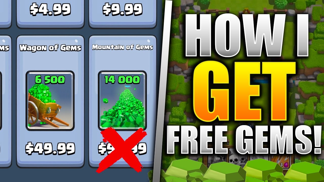 get gems clash royale