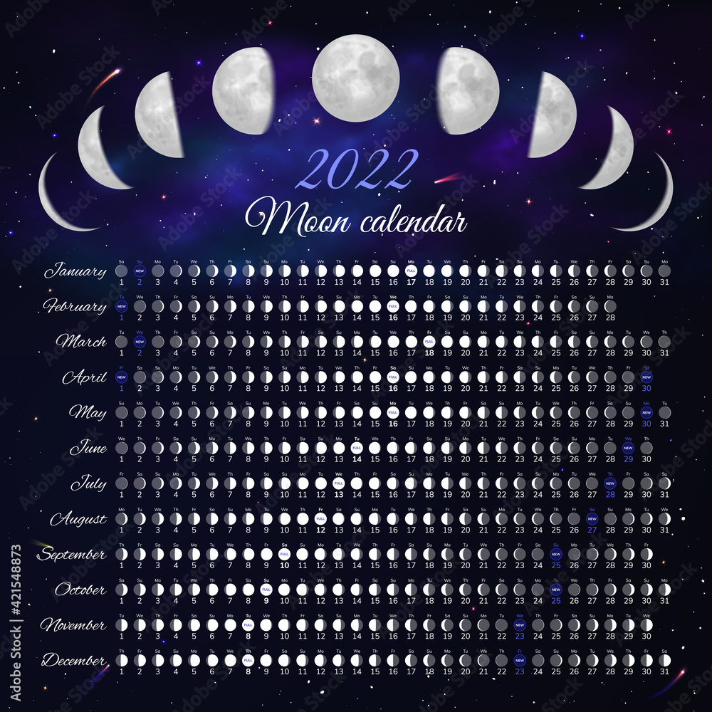 moon lunar calendar