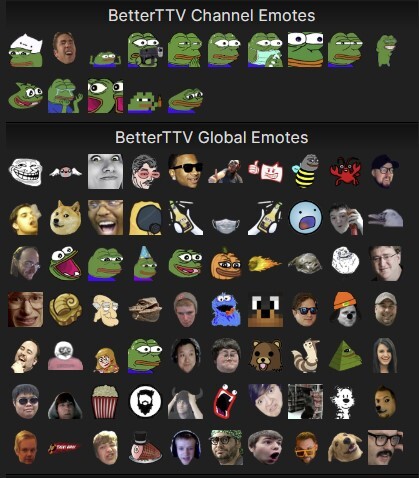 twitch emotes extension