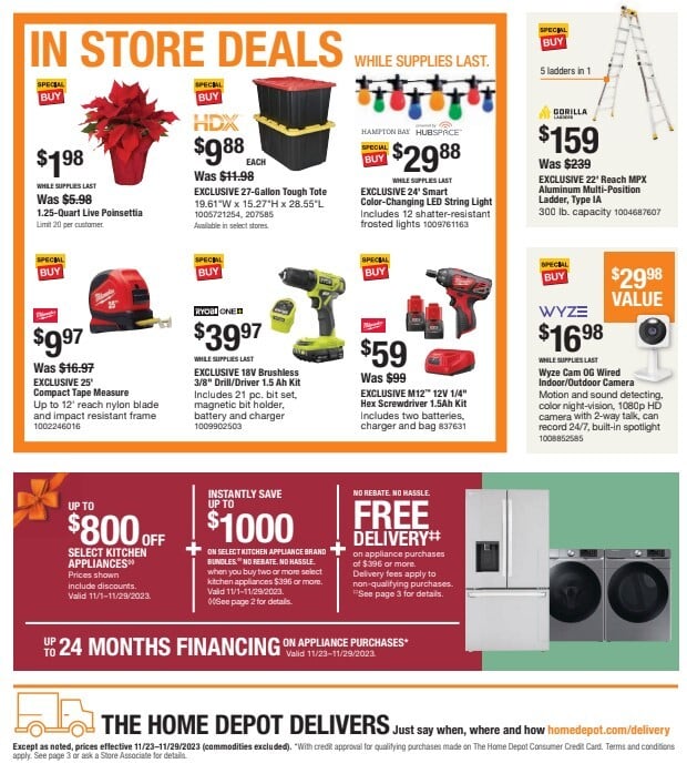 home depot current ad