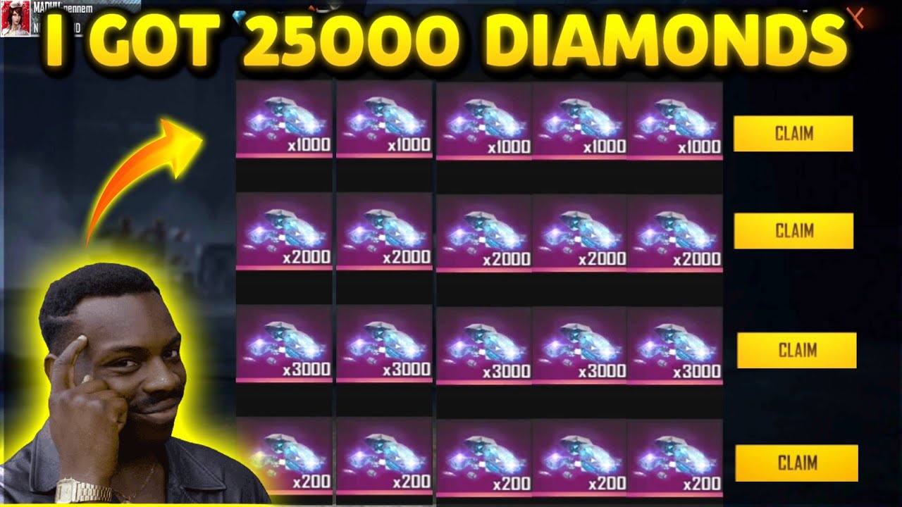 how to get 25000 diamonds in free fire