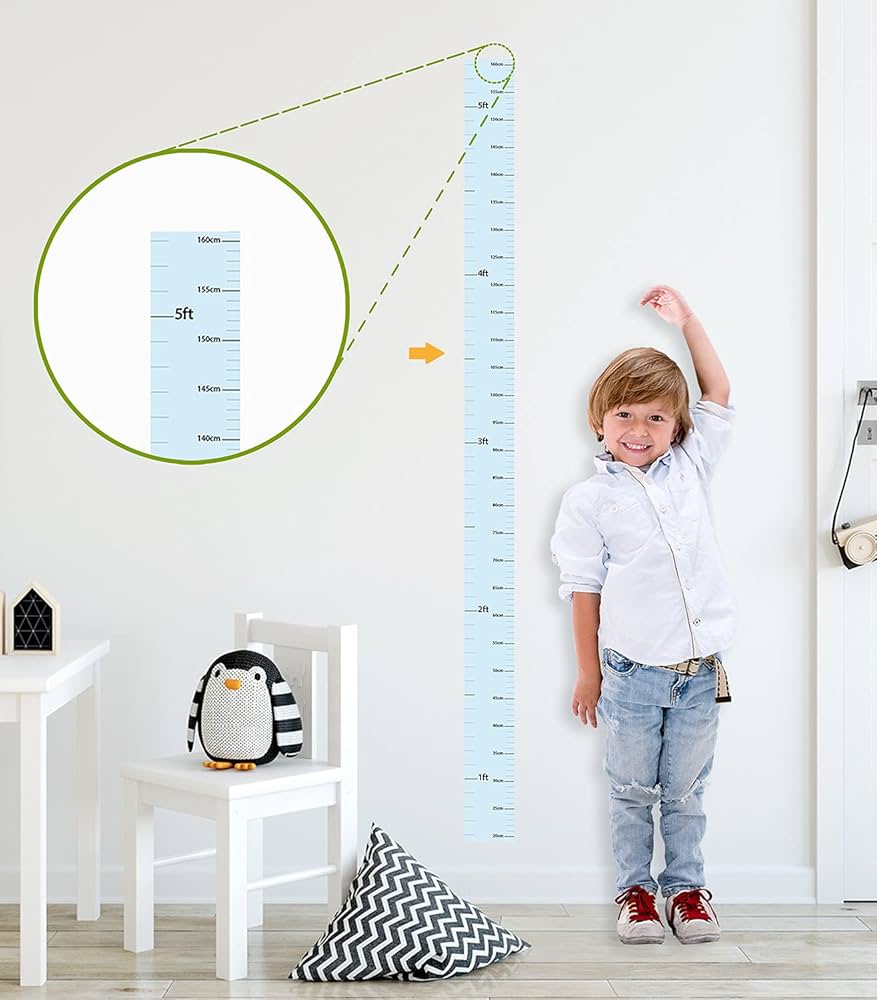 growth chart wall sticker