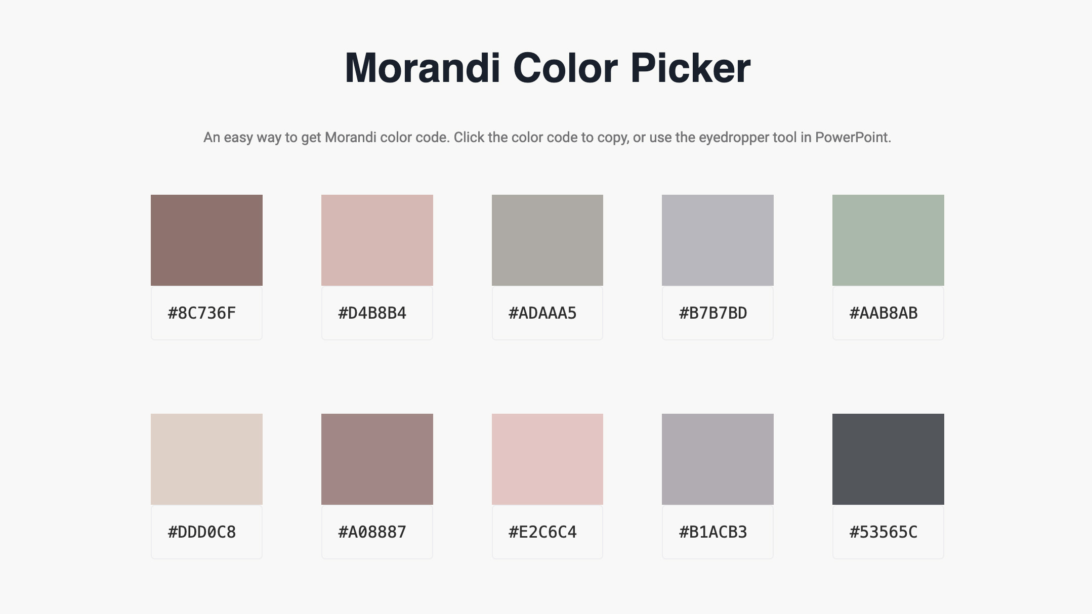 morandi color