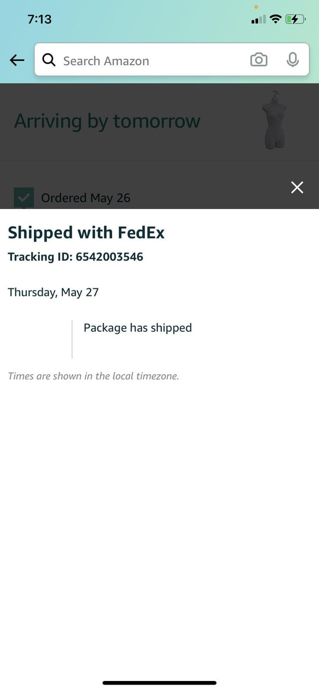 fedex amazon tracking