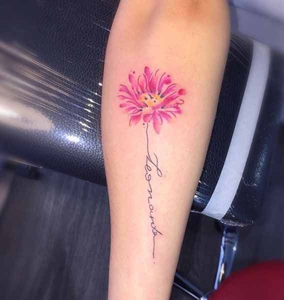 gerbera daisy tattoos