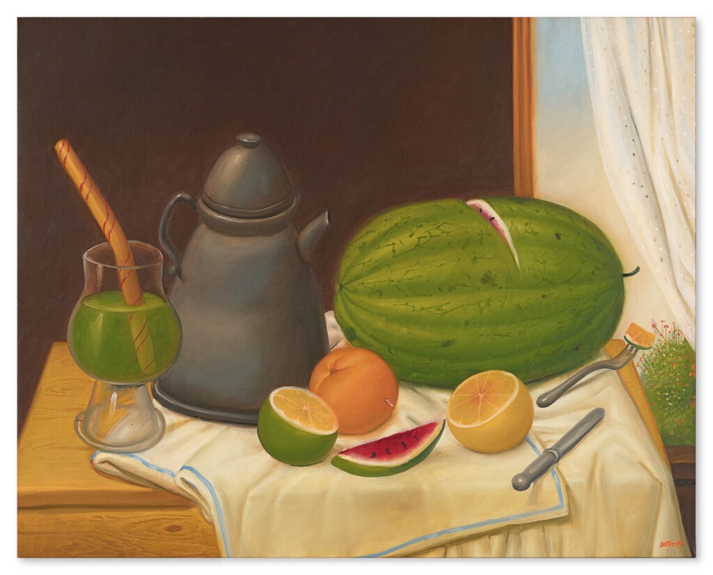 fernando botero still life with watermelon