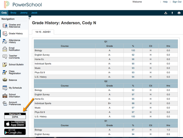 wcpss powerschool district code