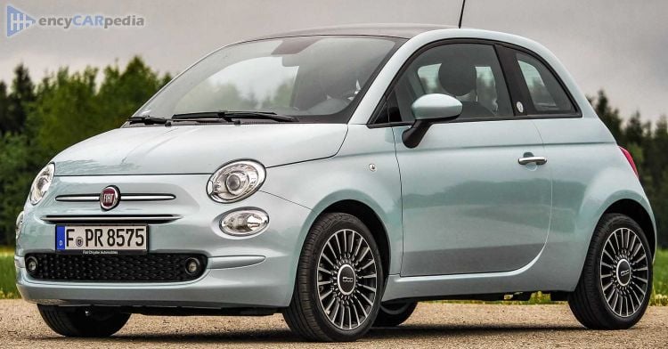 fiat 500 hybrid tank capacity