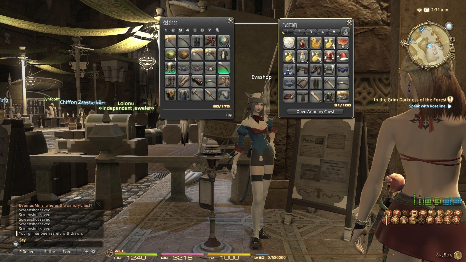 ffxiv retainers