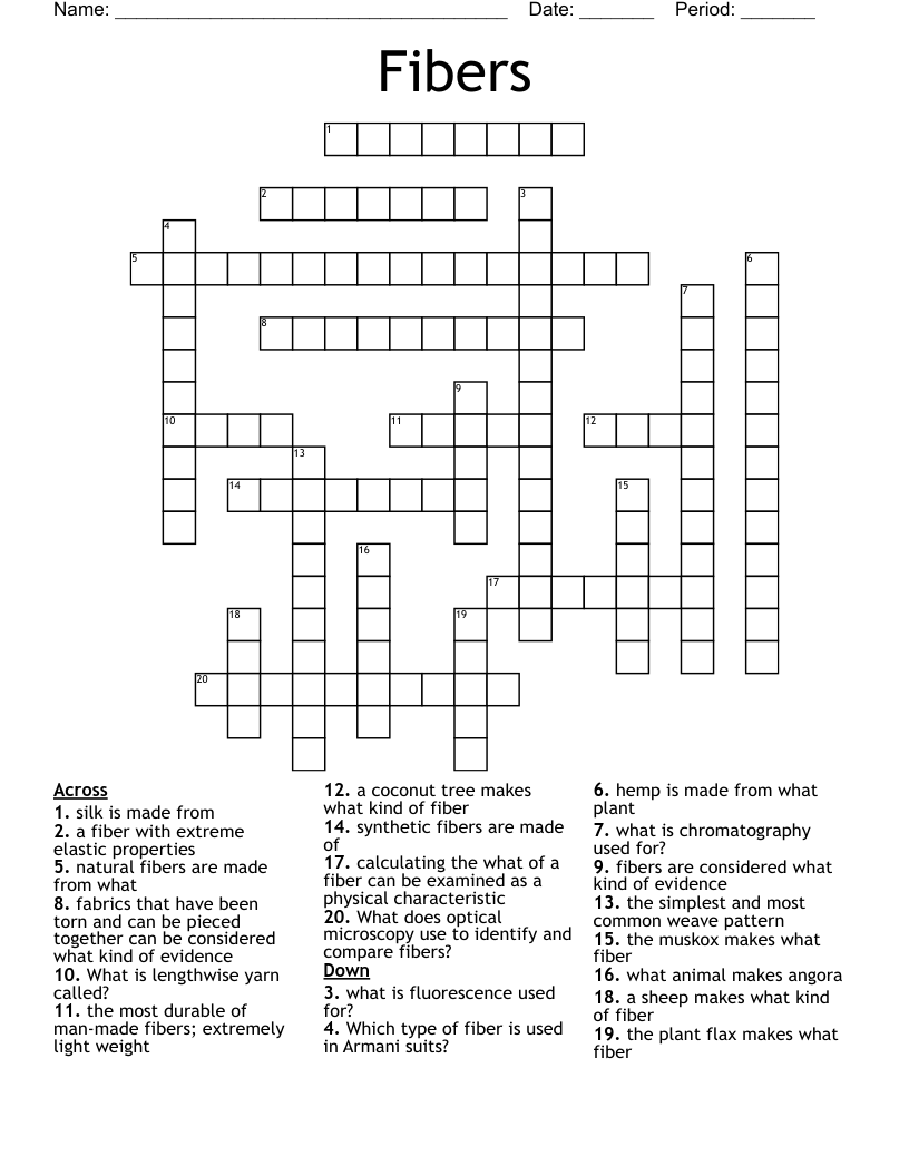 fiber plant crossword clue