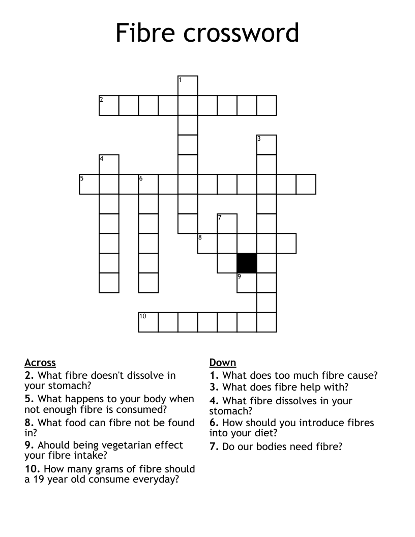 fiber source crossword clue