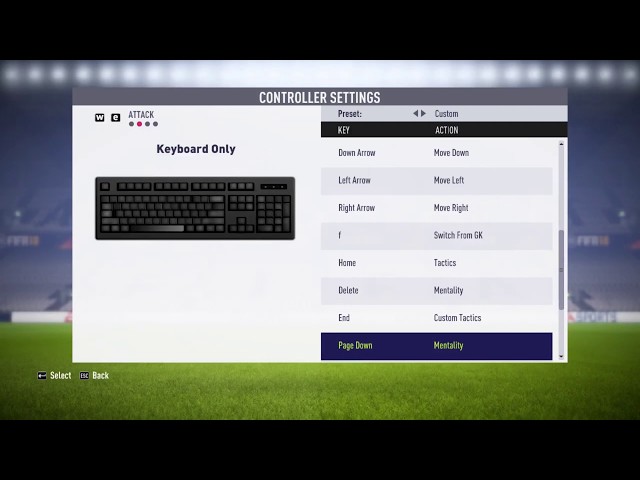 fifa 18 keyboard controls problem