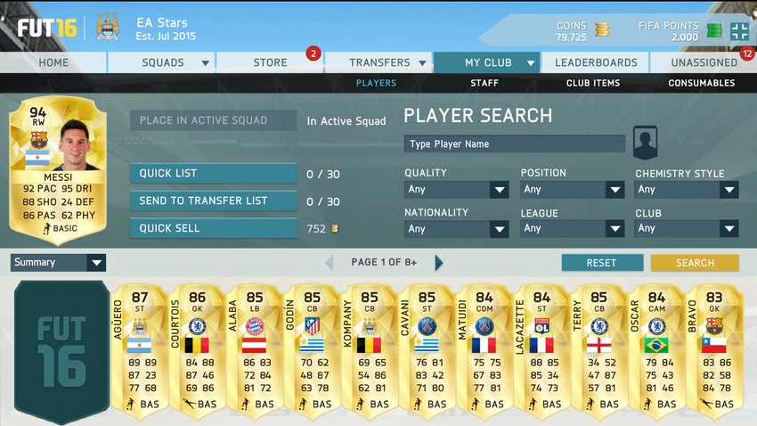 fifa ultimate team web