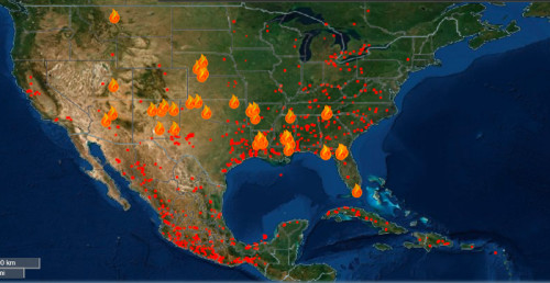 fire map north america