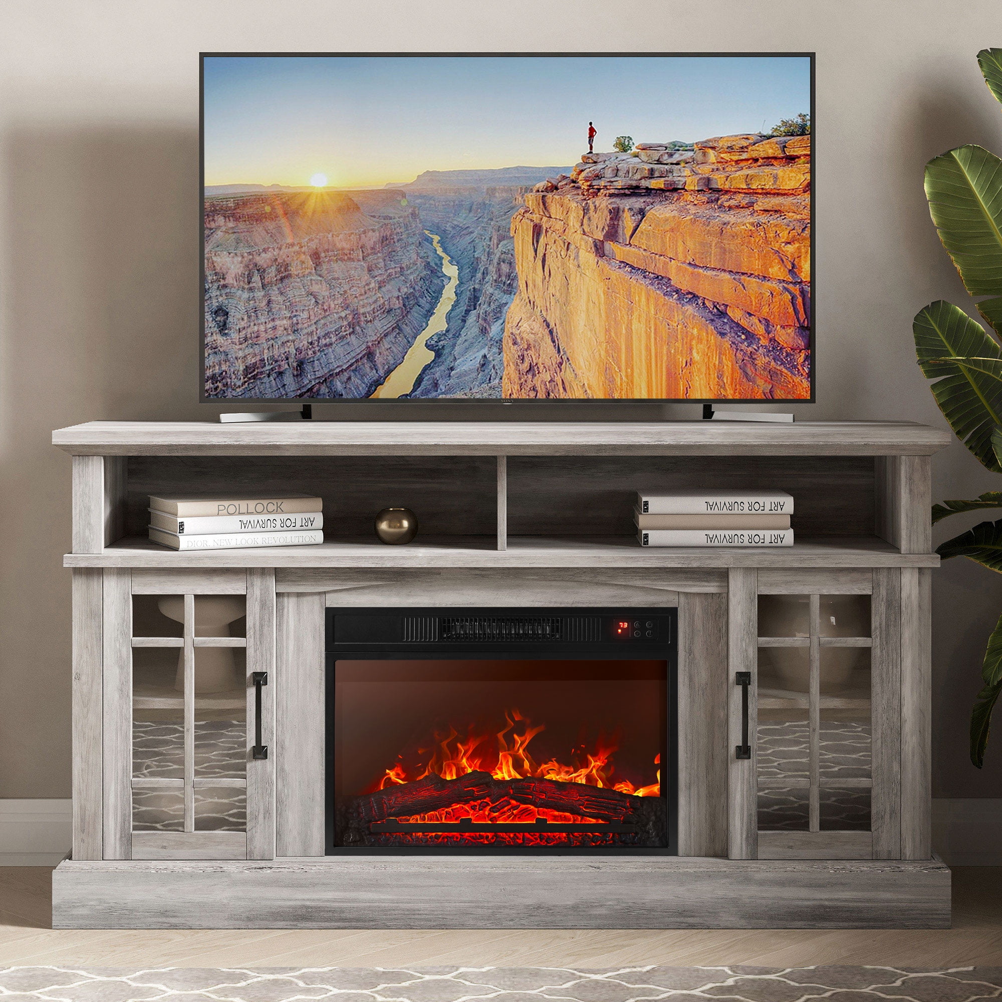 fireplace tv cabinet