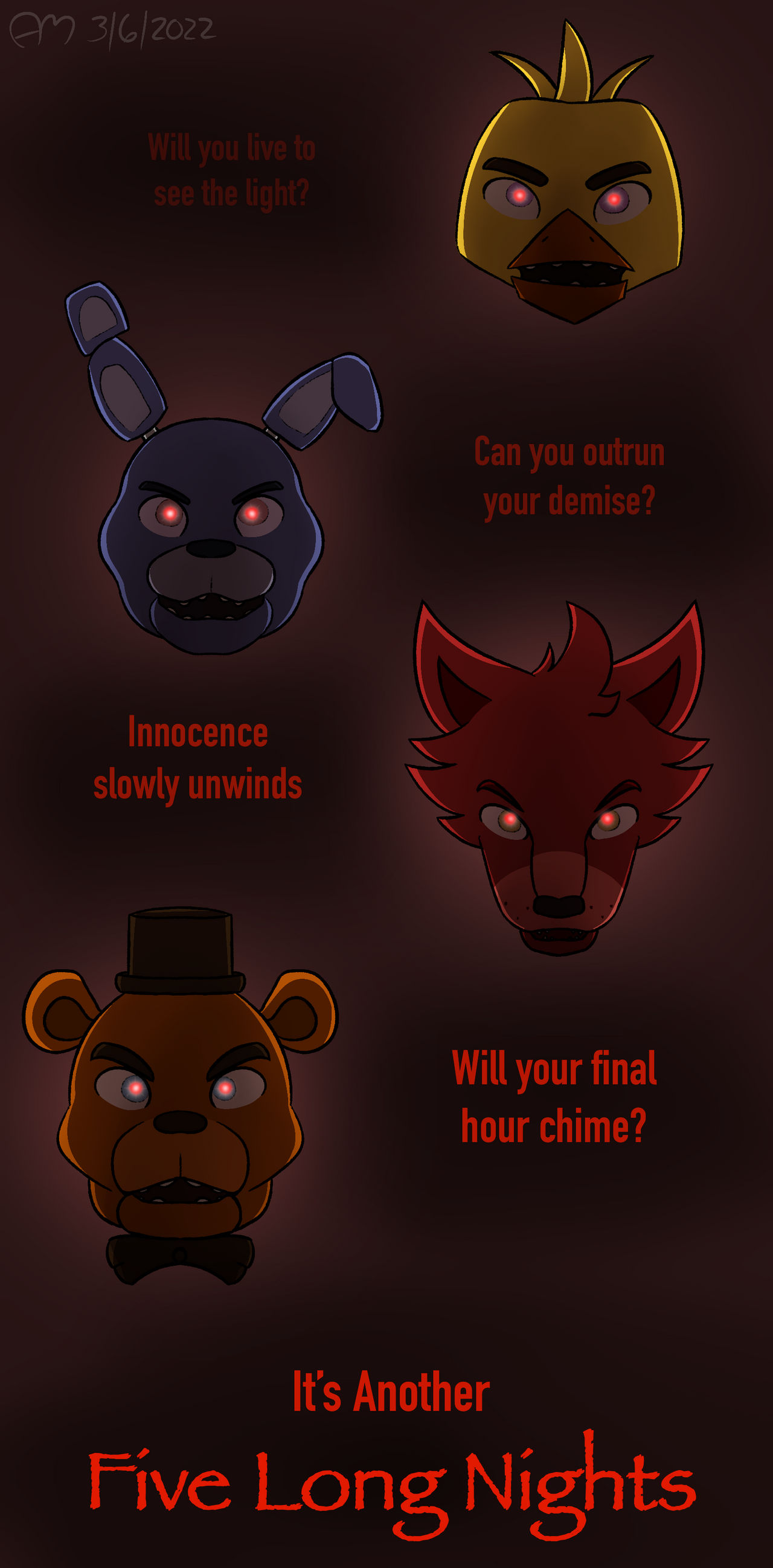 five nights at freddys 1 song lyrics