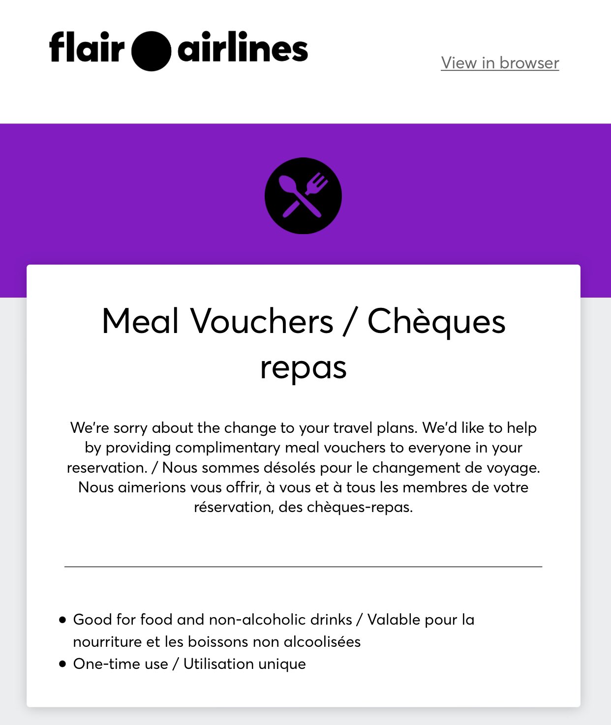 flair meal voucher how to use