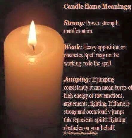 flickering candle meaning