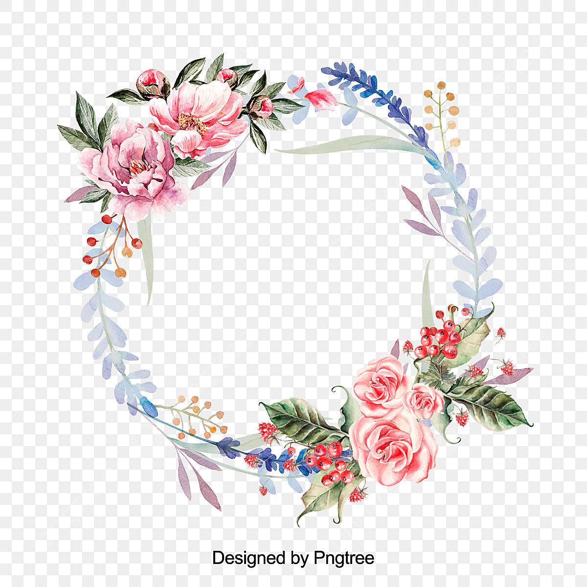 flower wreath png