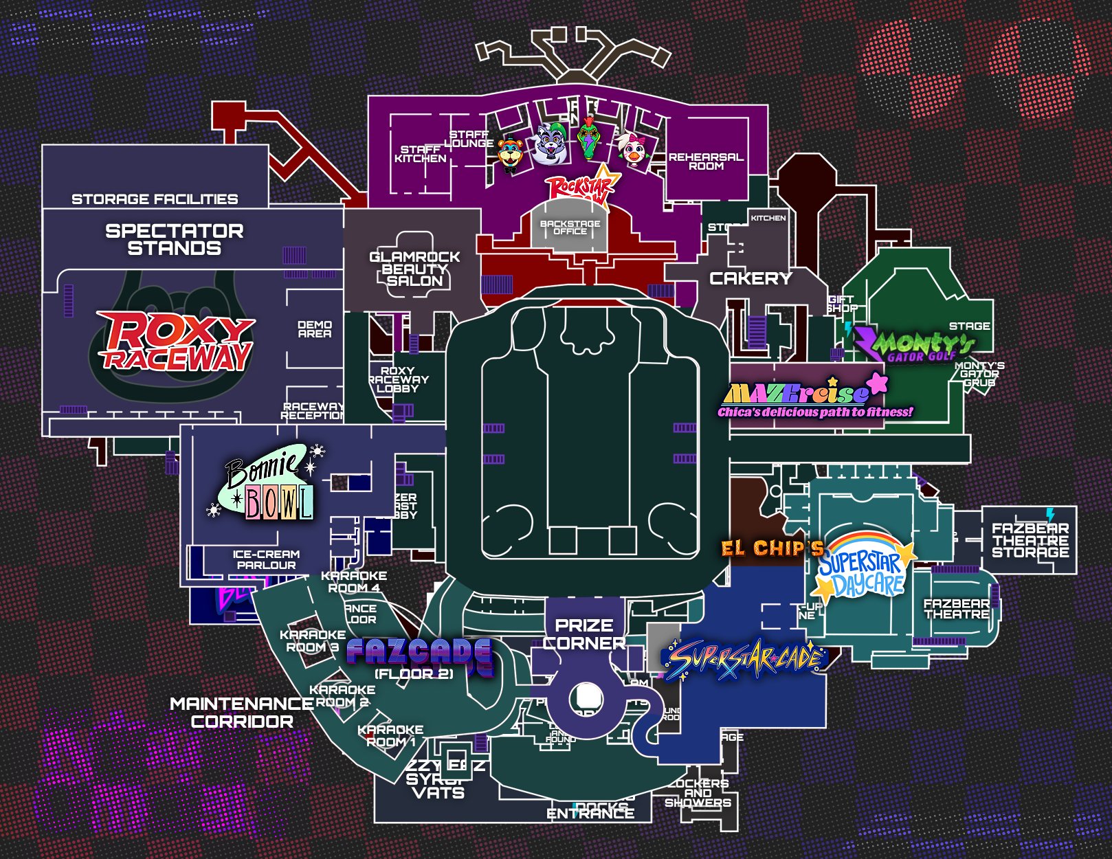 fnaf security breach map