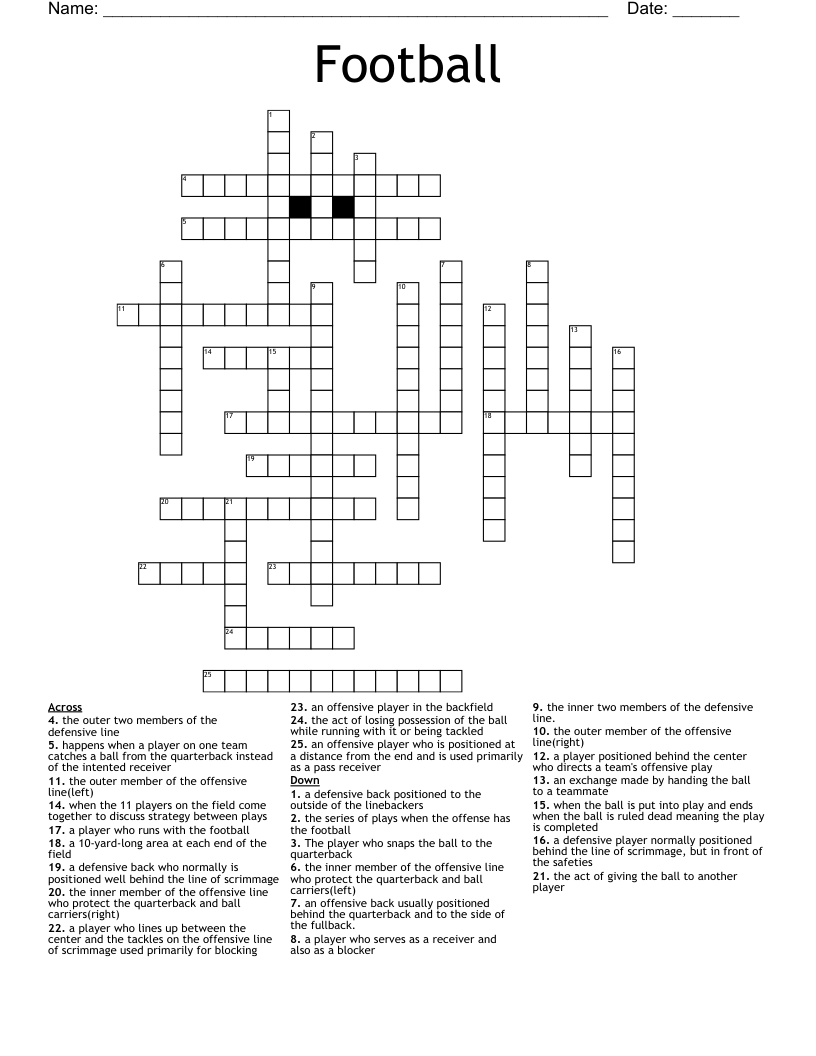 football offenses count crossword