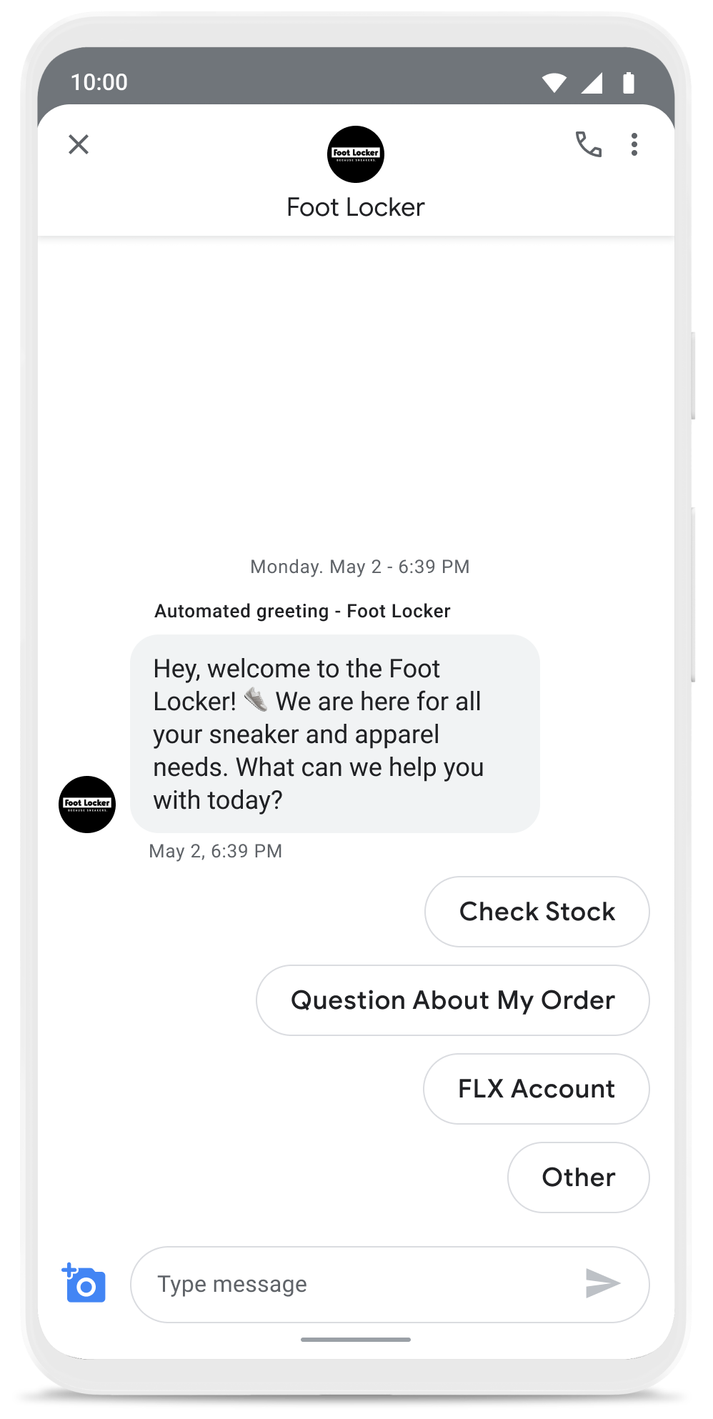 footlocker online chat