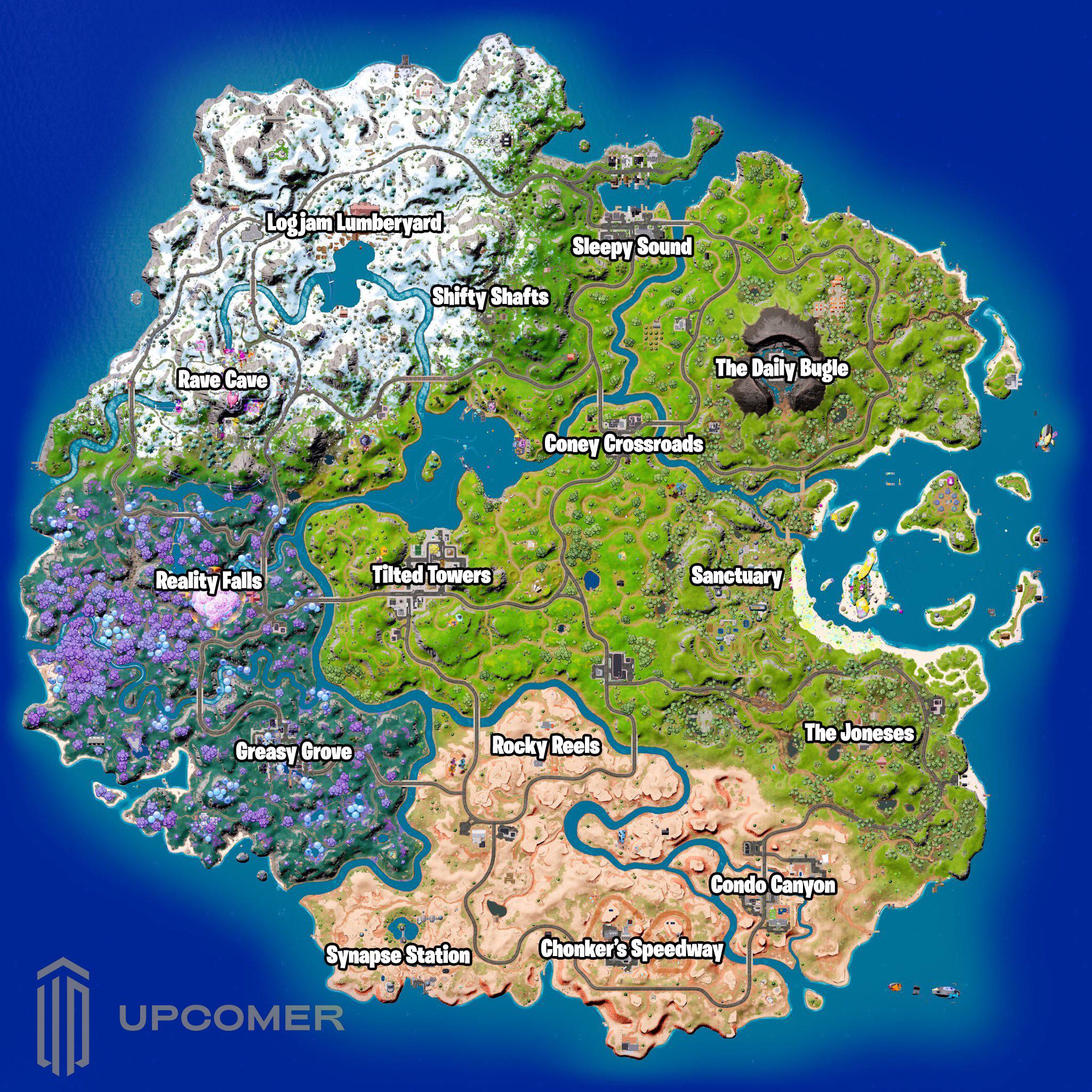 fortnite chest map