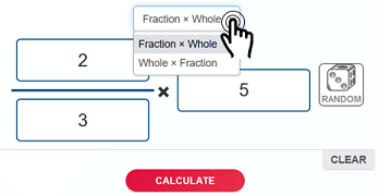 fraction multiplication calculator with whole numbers