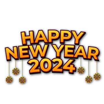 free happy new year 2024 clipart