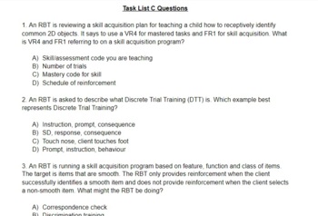 free rbt mock exam