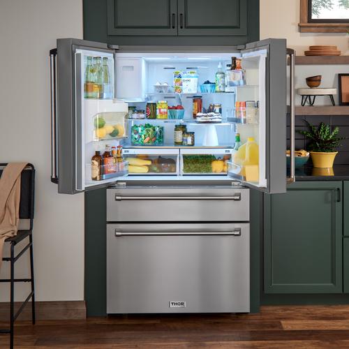 french door refrigerator with ice maker