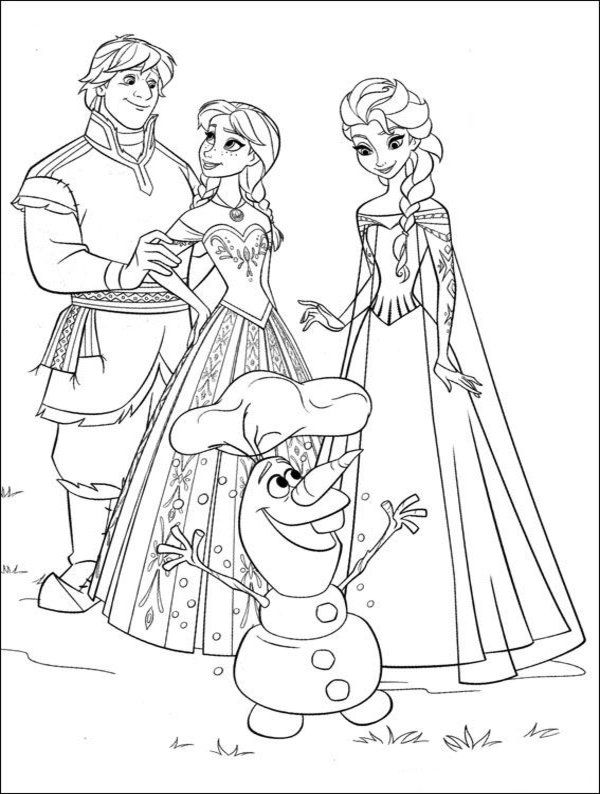 frozen coloring book printable