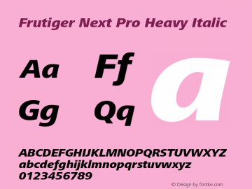 frutiger next pro heavy